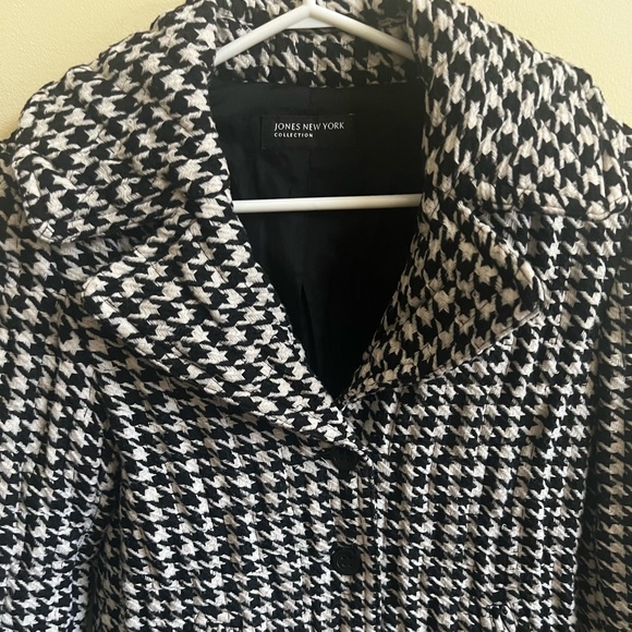 Jones New York Collection Black and White Blazer Jacket - Picture 4 of 6